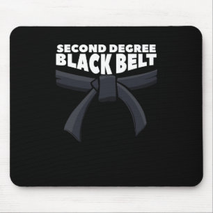 Mousepad 2.o Grau Black Belt Arts Martial Arts Karate 1