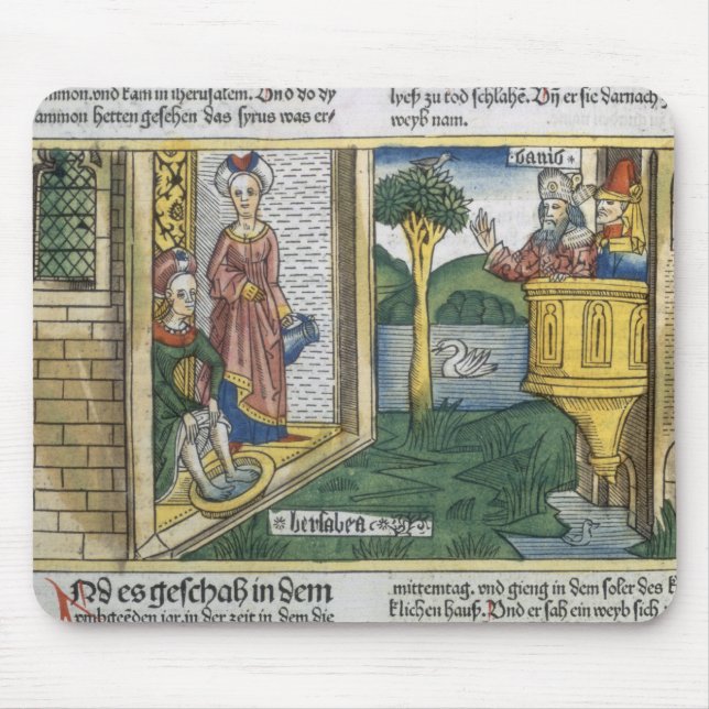 Mousepad 2 Samuel 11 1-5 David vêem Bathsheba banhar-se, de (Frente)