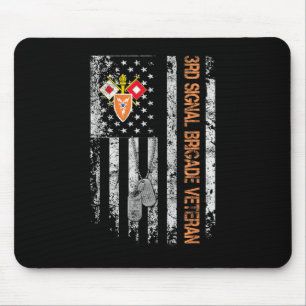Mousepad 3º Sinal Brigada Veteran Vintage U.s Flag Vetera