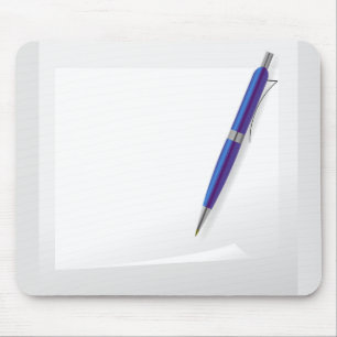 Mousepad 3081Papel e Caneta azuis