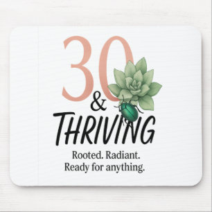 Mousepad 30 e prosperando - aniversário de sucesso e besour