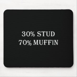 Mousepad 30% Garanhão 70% Muffin Frases Engraçadas do Dia d
