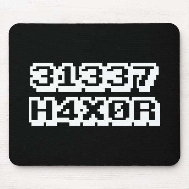 MOUSEPAD 31337 H4X0R (Frente)