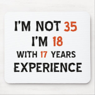 Mousepad 35o design do aniversário