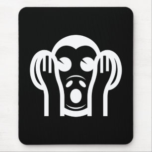 Mousepad 3 Macacos Sábios Kikazaru 聞 か ざ る Ouvem N