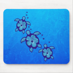 Mousepad 3 tartarugas azuis de Honu