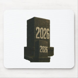 Mousepad 3D Number Design for New Year 2026