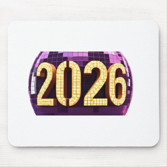 Mousepad 3D Number Design for New Year 2026 (Frente)