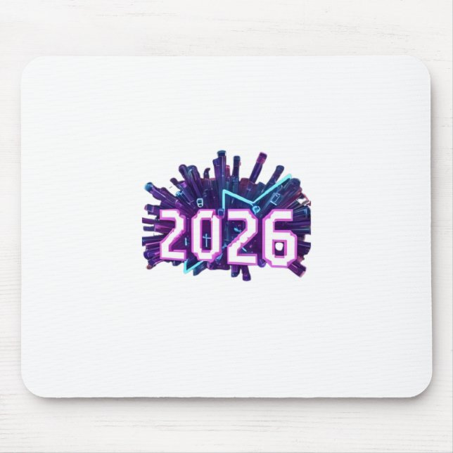 Mousepad 3D Number Design for New Year 2026 (Frente)