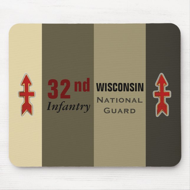 Mousepad 3ò Guarda nacional de Wisconsin da infantaria (Frente)