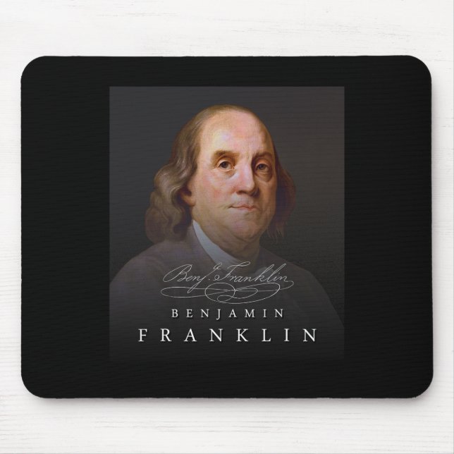 Mousepad 4º fundador Ben Benjamin Franklin Tee (Frente)