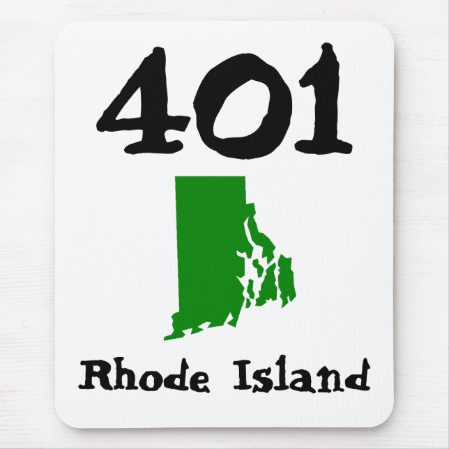 Mousepad 401, Código de Área da Ilha Rhode (Frente)