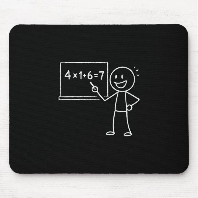 Mousepad 41 67 Meme 41 67 Engraçado Professor de Matemática (Frente)