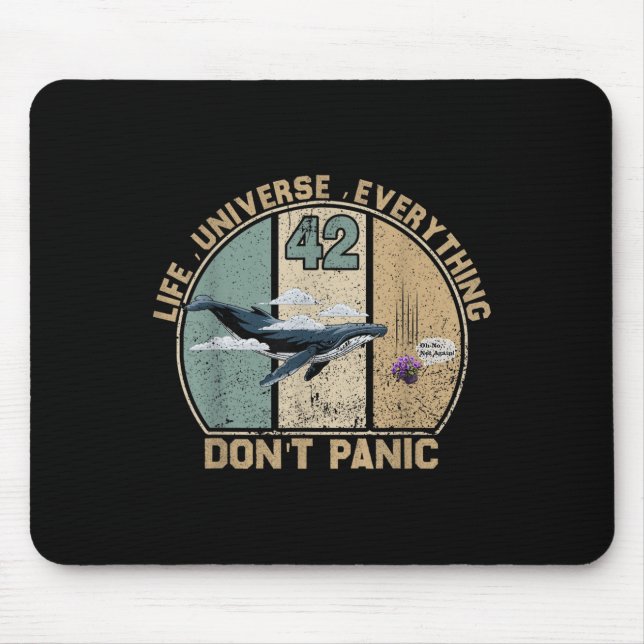 Mousepad 42 Resposta Para a Vida o Universo e Tudo Não (Frente)