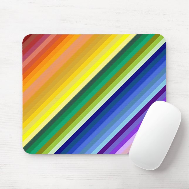 Mousepad 42 Stripes Espectro Arco-Íris (Com mouse)