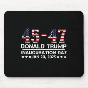 Mousepad 45 - 47 Bandeira dos EUA Dia de Inauguração de Tru
