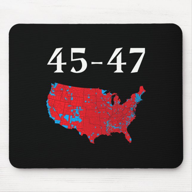 Mousepad 45 47 Mapa Eleitoral de Trump 2024 (Frente)