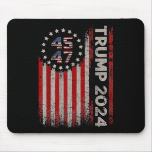 Mousepad 45 47 Trump 2025 American Flag