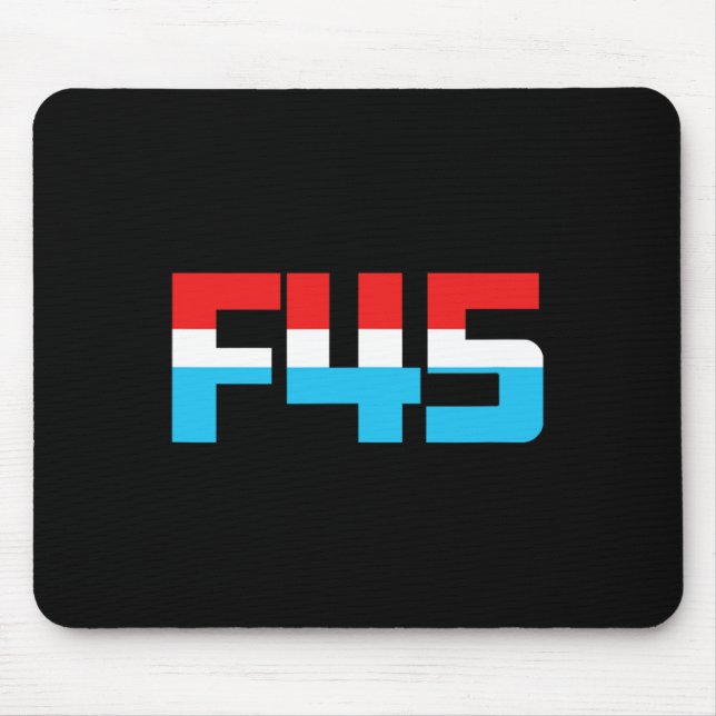 Mousepad 45! Gráfico F45 minimalista e engraçado (Frente)