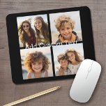 Mousepad 4 Colagem de fotos - você pode mudar a cor de fund<br><div class="desc">Use suas fotos do Instagram quadradas para obter os melhores resultados! PARA ALTERAR O PLANO DE FUNDO - clique na área de personalização ou design avançada e escolha uma cor no selecionador de cores. Adicione suas fotos e instantâneos favoritos a esta fita de filme para obter um detentor de memória...</div>