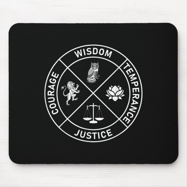 Mousepad 4 Curso de Justiça sobre a Temperatura da Sabedori (Frente)