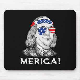 Mousepad 4 De Julho Ben Franklin Merica USA Boys Girls Kid