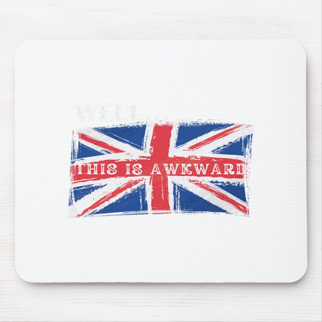 Mousepad 4 de julho britânico engraçado pária vivendo nos E (Frente)