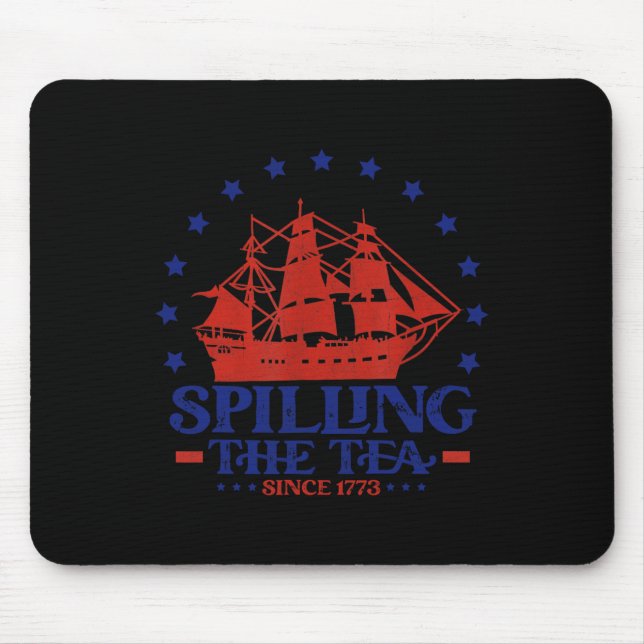Mousepad 4 De Julho Derramando O Chá Desde 1773 História Te (Frente)