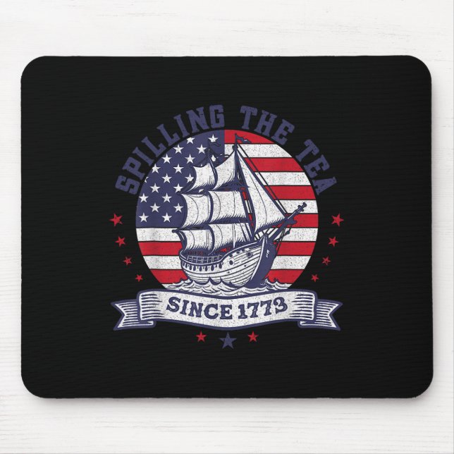 Mousepad 4 De Julho Esmagando O Chá Desde 1773 História Da (Frente)