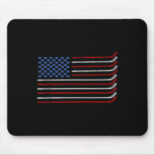 Mousepad 4 de julho Hockey Hockey American Flag USA Patrio