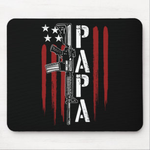 Mousepad 4 De Julho Papa Pai Ar-15 Gun Gordura Patriótica