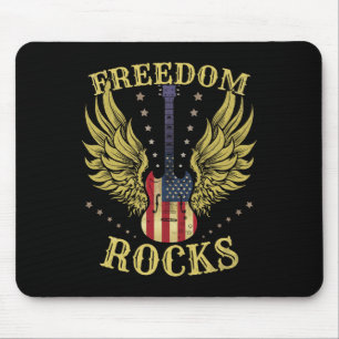 Mousepad 4 De Julho Quarto Dia Da Independência Guitarra Li