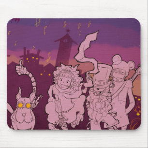 Mousepad 4 monstro pequenos - música da noite