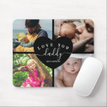 Mousepad 4 Pai Personalizado de Texto Personalizado de Cola<br><div class="desc">4 Pai Personalizado de Texto Personalizado de Colagem de Fotografias</div>