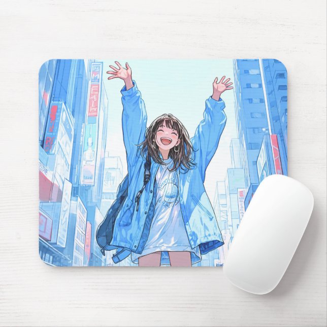Mousepad 5万人記念マウスパッド Mouse pad｜寿司娘 GenerativeAI (Com mouse)
