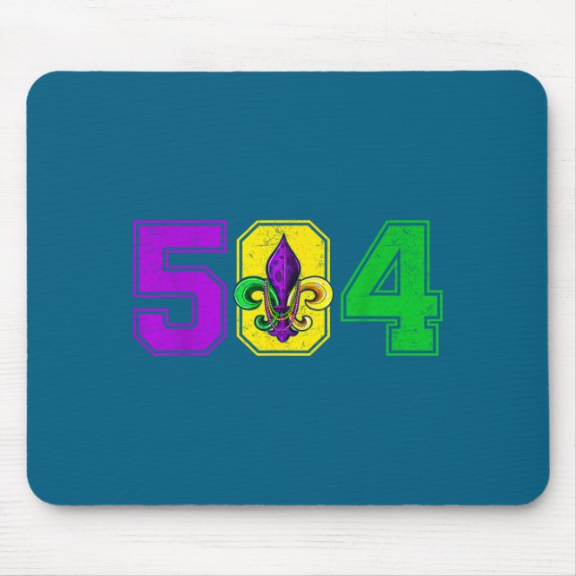 Mousepad 504 Flor De Lis Design Mardi (Frente)
