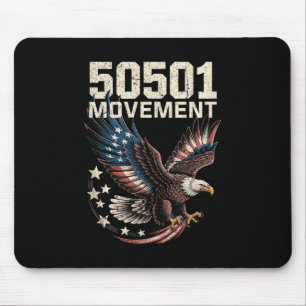 Mousepad 50501 Bandeira Americana Em Águia De Voo Com Estre