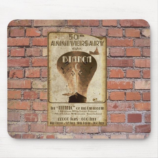 Mousepad 50 anos de Bianca C (Frente)