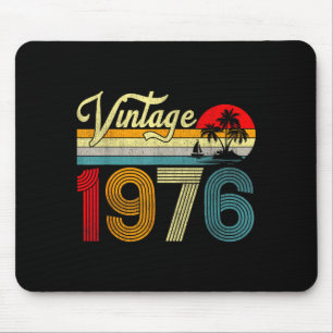 Mousepad 50 Anos de Idade Vintage 1976 50º Aniversário Home