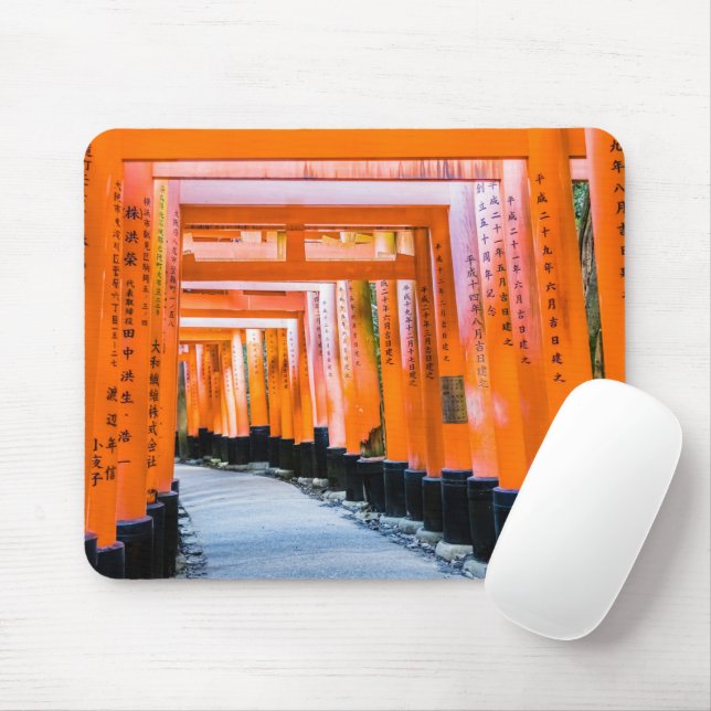 Mousepad 50 tons de laranja - Senbon Torii, Quioto (Com mouse)