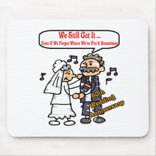 Mousepad 50th aniversário de casamento 6t