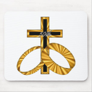Mousepad 50th aniversário de casamento w