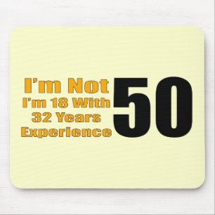 Mousepad 50th Presentes de aniversário