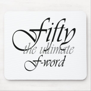 Mousepad 50th presentes de aniversário - cinqüênta, a