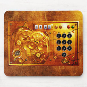 Mousepad 5 a 12 relógio Steampunk Grunge