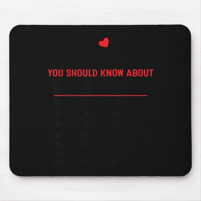 Mousepad 5 Coisas Que Você Deve Saber Sobre Minha Avó Engra (Frente)