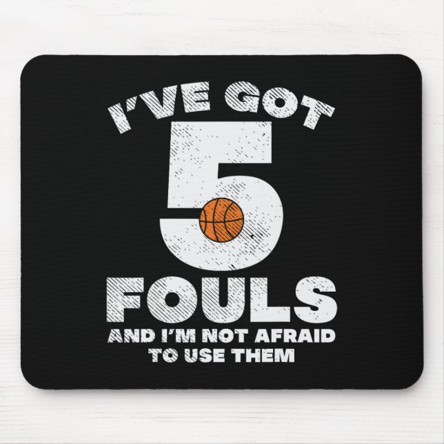Mousepad 5 Fouts Não Tem Medo De Jogador De Bolas De Basque (Frente)