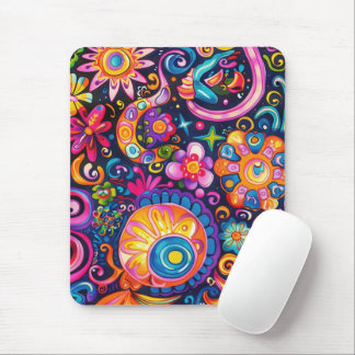 Mousepad 60s 70s Hippy Hippie Psychedelic