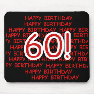 Mousepad 60th aniversário feliz