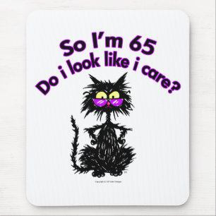 Mousepad 65th Gato do aniversário